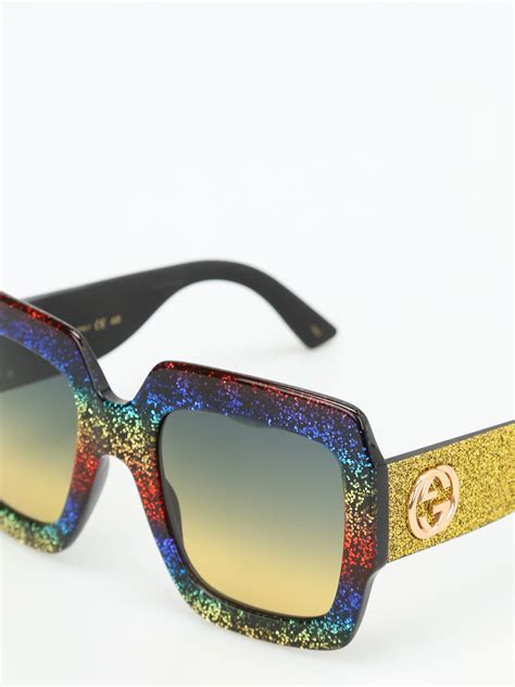 gucci rainbow glasses|gucci glasses for men.